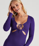 Trendy Style Cutout Sweater Dress