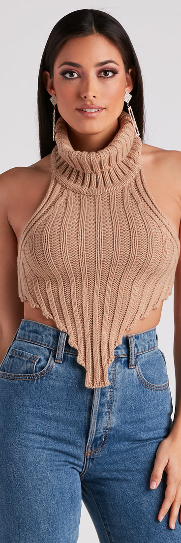 With fun and flirty details, Feisty Lady Turtleneck Sweater Top shows off your unique style for a trendy outfit for the summer season!