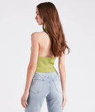 Summer Glow Asymmetric Halter Top