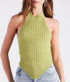 Summer Glow Asymmetric Halter Top