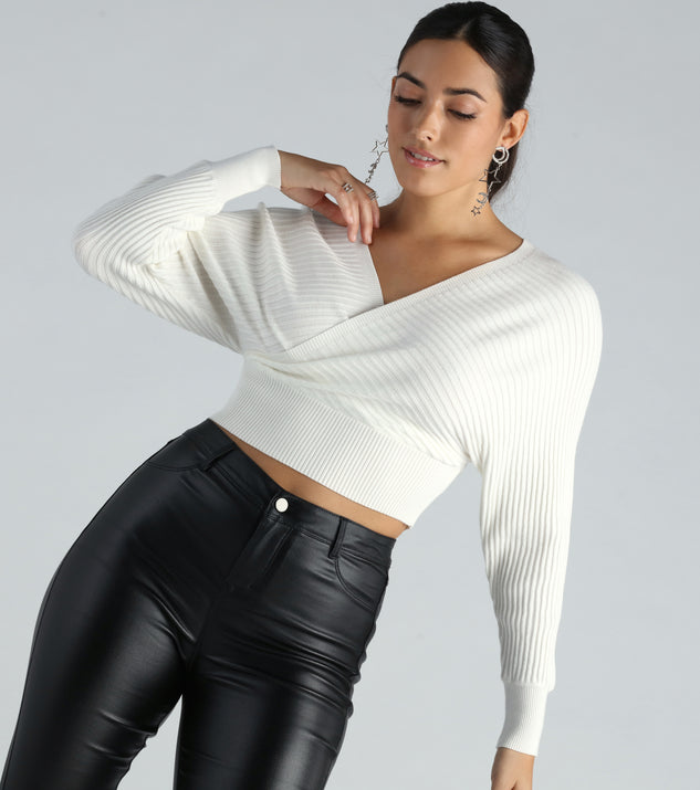 With fun and flirty details, the Doll It Up Open Back Ribbed Sweater shows off your unique style for a trendy outfit for the spring or summer season!