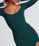 Glimmer Girl Long Sleeve Mini Sweater Dress
