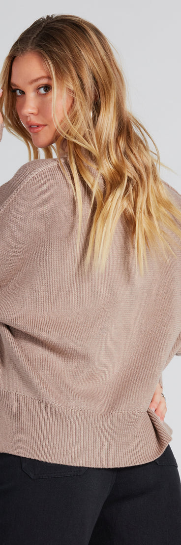 With fun and flirty details, the Good Vibes Oversized Pullover Sweater shows off your unique style for a trendy outfit for the spring or summer season!