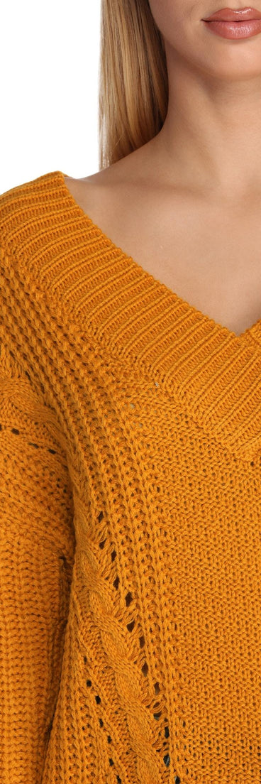 Cozy With A Side Of Knit Sweater