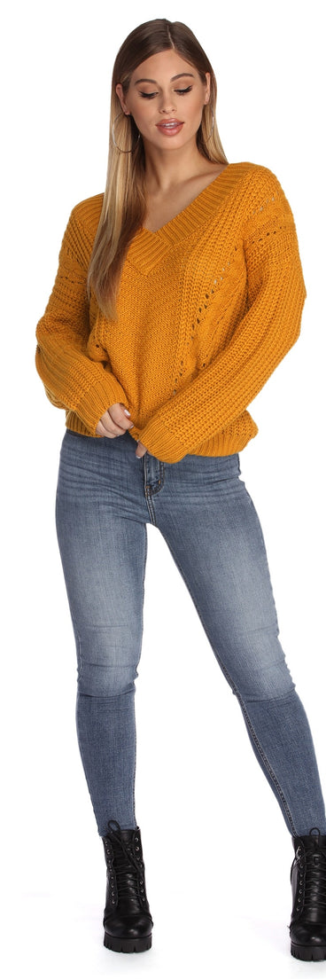 Cozy With A Side Of Knit Sweater