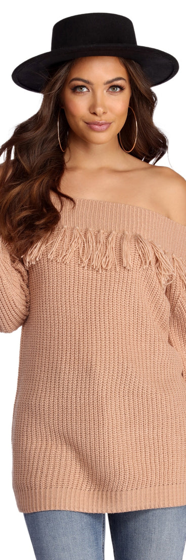 Tassel Detail Pullover Sweater