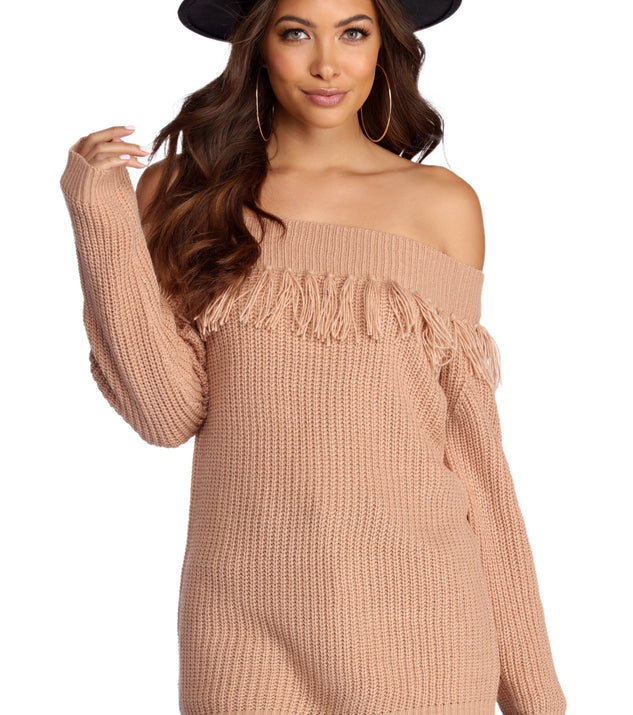 Tassel Detail Pullover Sweater