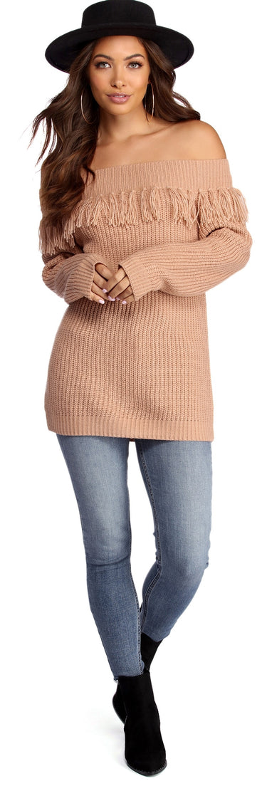 Tassel Detail Pullover Sweater