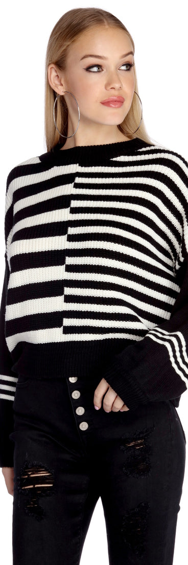 Stripe Life Long Sleeve Pullover