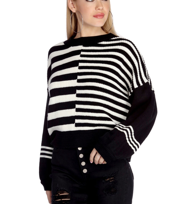 Stripe Life Long Sleeve Pullover