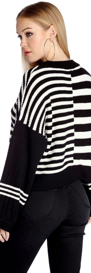 Stripe Life Long Sleeve Pullover
