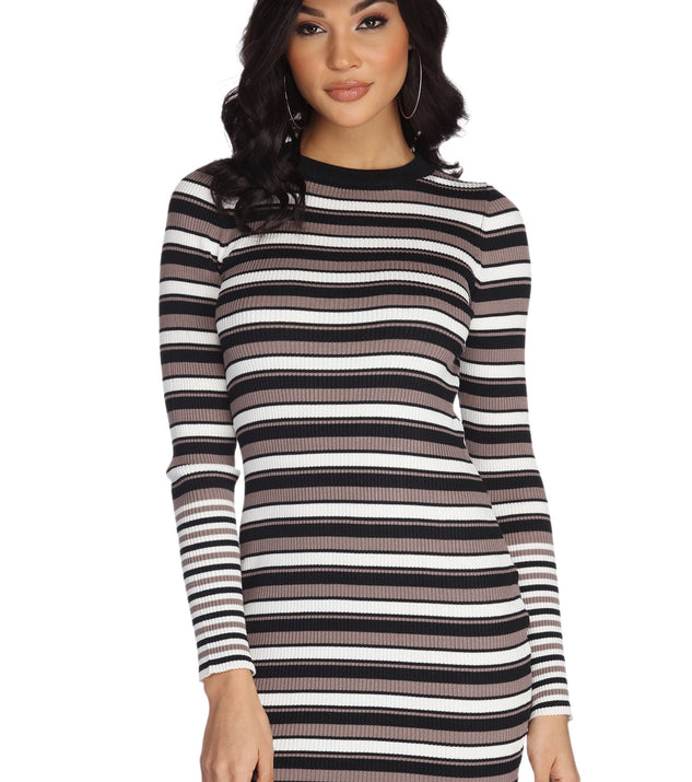On The Cool Scale Sweater Dress