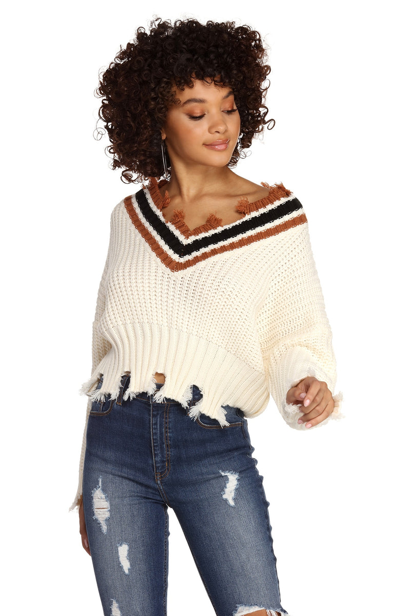 Best Style Varsity Striped Sweater