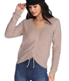 All About Knit Fuzzy Sweater