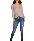 All About Knit Fuzzy Sweater