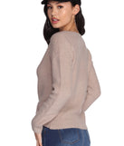 All About Knit Fuzzy Sweater