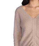All About Knit Fuzzy Sweater