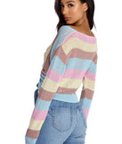 Sassy And Striped Cropped Sweater
