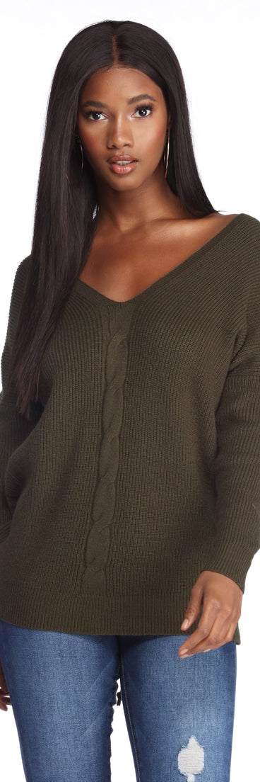 Perfectly Balanced Pullover Knit Sweater