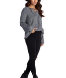 Bat Those Lashes Lace Up Sweater