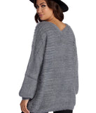 Bat Those Lashes Lace Up Sweater