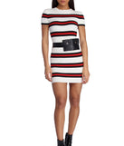 Stripe It Right Sweater Dress