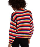 Color Blast Striped Pullover Sweater