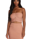 You’ll look stunning in the Style Knit Right Tube Top when paired with its matching separate to create a glam clothing set perfect for parties, date nights, concert outfits, back-to-school attire, or for any summer event!