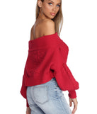 Cutie In Cable Knit Cropped Sweater