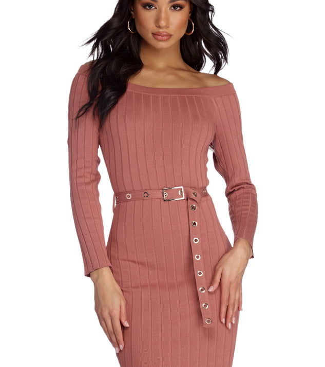 Fit On Point Sweater Dress