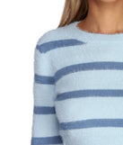 Stripe Away Cropped Pullover Sweater