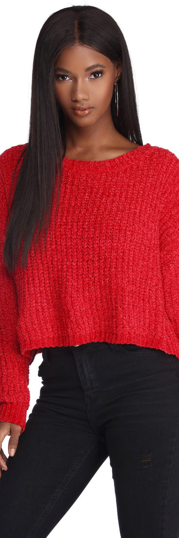 Flix And Chenille Pullover