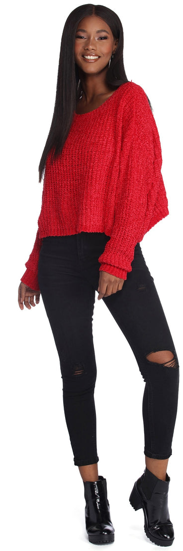 Flix And Chenille Pullover