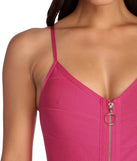 Zip With It Bandage Dress