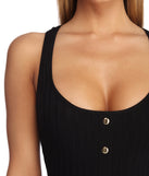 Take A Snap Button Midi Dress