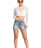 Getaway In Crochet Crop Top is a trendy pick to create 2023 festival outfits, festival dresses, outfits for concerts or raves, and complete your best party outfits!