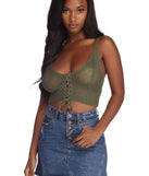 In The Loop Crotchet Crop Top