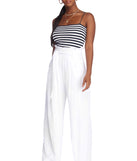 Nautical Babe Striped Crop Top