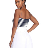 Nautical Babe Striped Crop Top