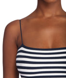 Nautical Babe Striped Crop Top