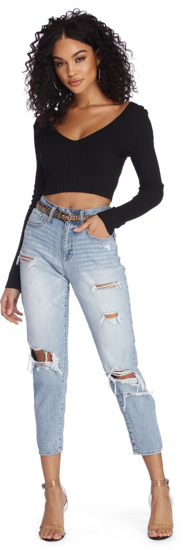 Getting Hot Knit Crop Top
