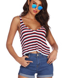 Americana Flow Striped Tank Top