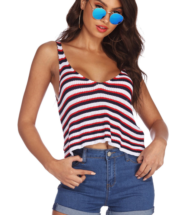Americana Flow Striped Tank Top