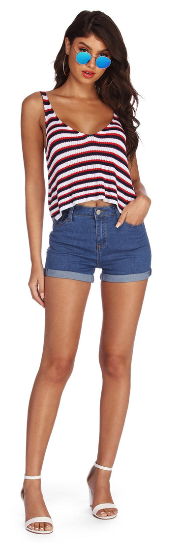 Americana Flow Striped Tank Top