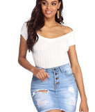 Weekend Mode Ribbed Bodysuit