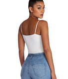 With fun and flirty details, Bend And Snap Front Bodysuit shows off your unique style for a trendy outfit for the summer season!