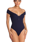 With fun and flirty details, Body Language Off Shoulder Bodysuit shows off your unique style for a trendy outfit for the summer season!