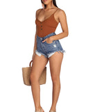Simple Pleasures Sweater Crop Top