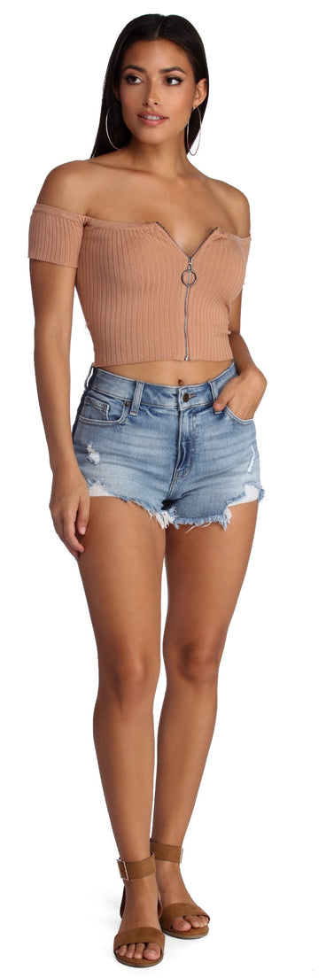 Ring It On Crop Top