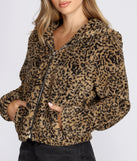 Sherpa Leopard Bomber Jacket for 2022 festival outfits, festival dress, outfits for raves, concert outfits, and/or club outfits